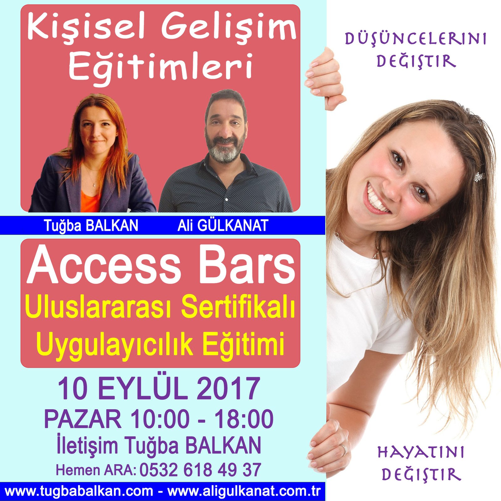 ACCESS BARS Uygulayıcılık Eğitimi – 10 Eylül 2017 – İSTANBUL